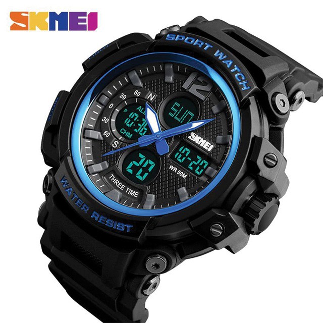 SKMEI 1343 Jam Tangan Pria Digital Analog Anti Air WATCHKITE WKOS