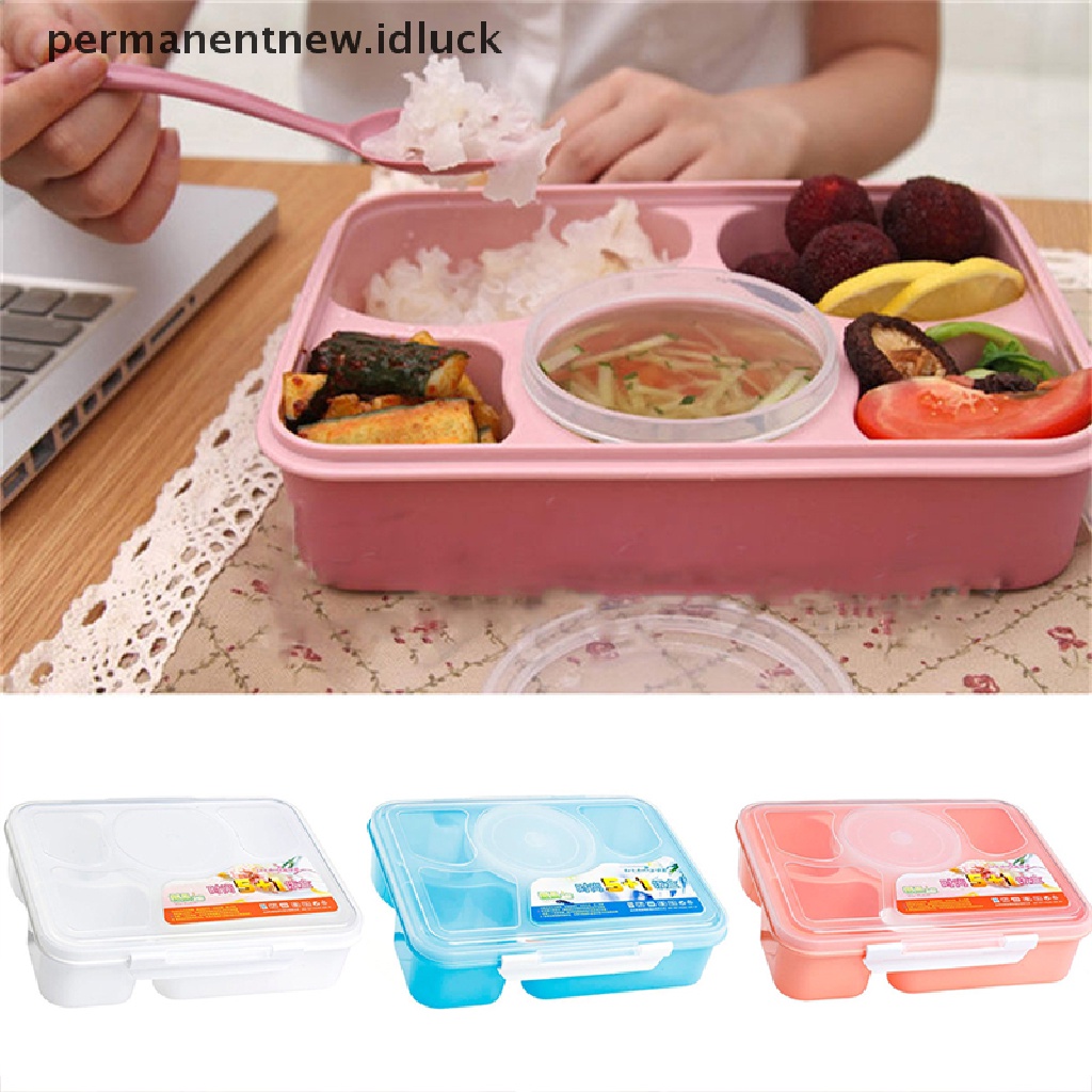 Kotak Makan Siang Bento Dengan Sendok Untuk Piknik