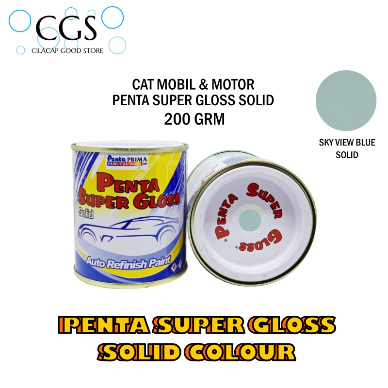 Jual Cat Penta Sky View Blue Gram Cat Telor Asin Cat Penta Super Gloss Biru Cat Penta