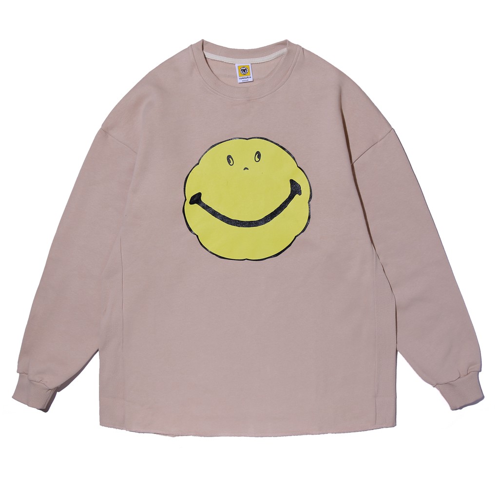 Yamasurih - Crewneck Cream &quot;Smile&quot; Sweater