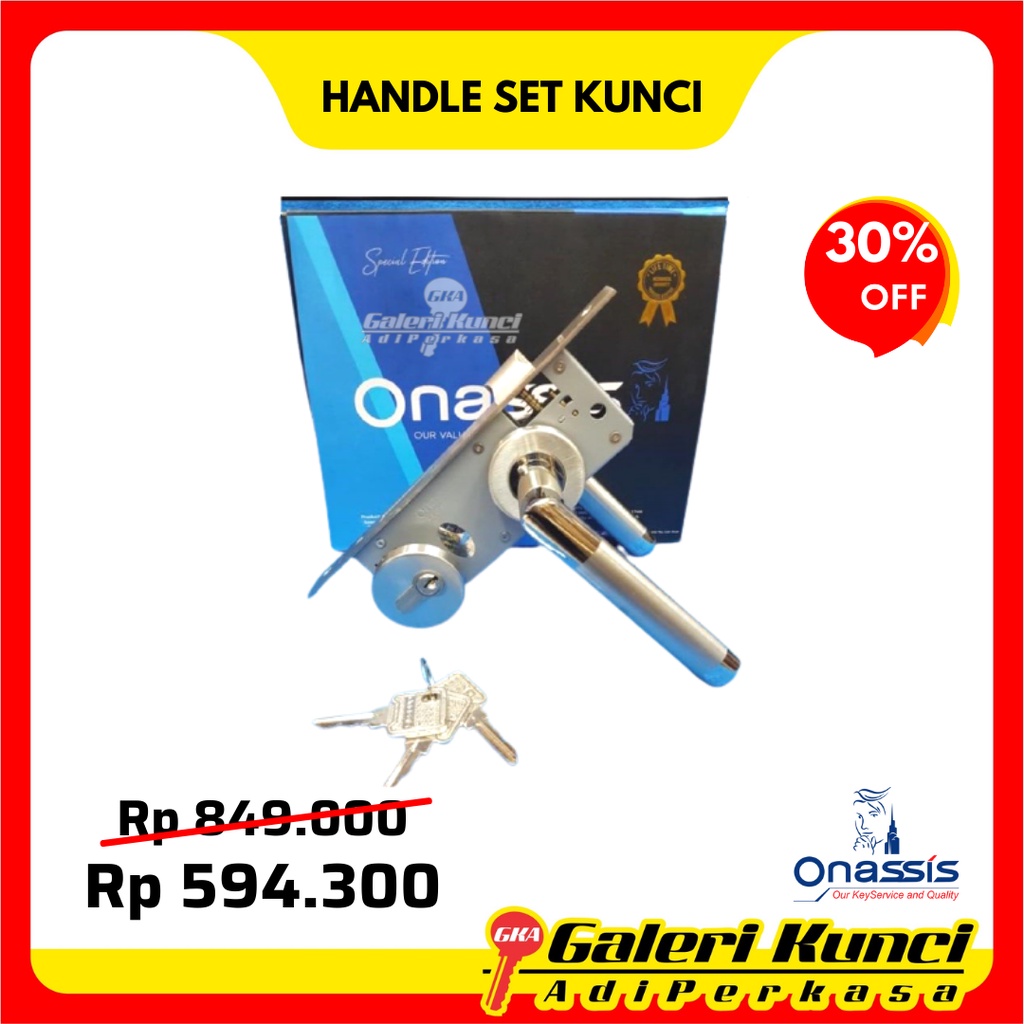 Jual Handle Set Kunci Onassis Ons 282 Dlp Lc 40mm Kunci Pintu Kayu Shopee Indonesia