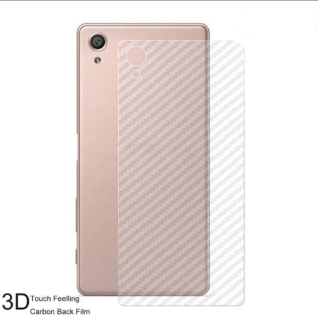Anti gores Carbon Belakang Sony Xperia X performance Docomo Au softbank Global SCREN PROTECTOR FILM