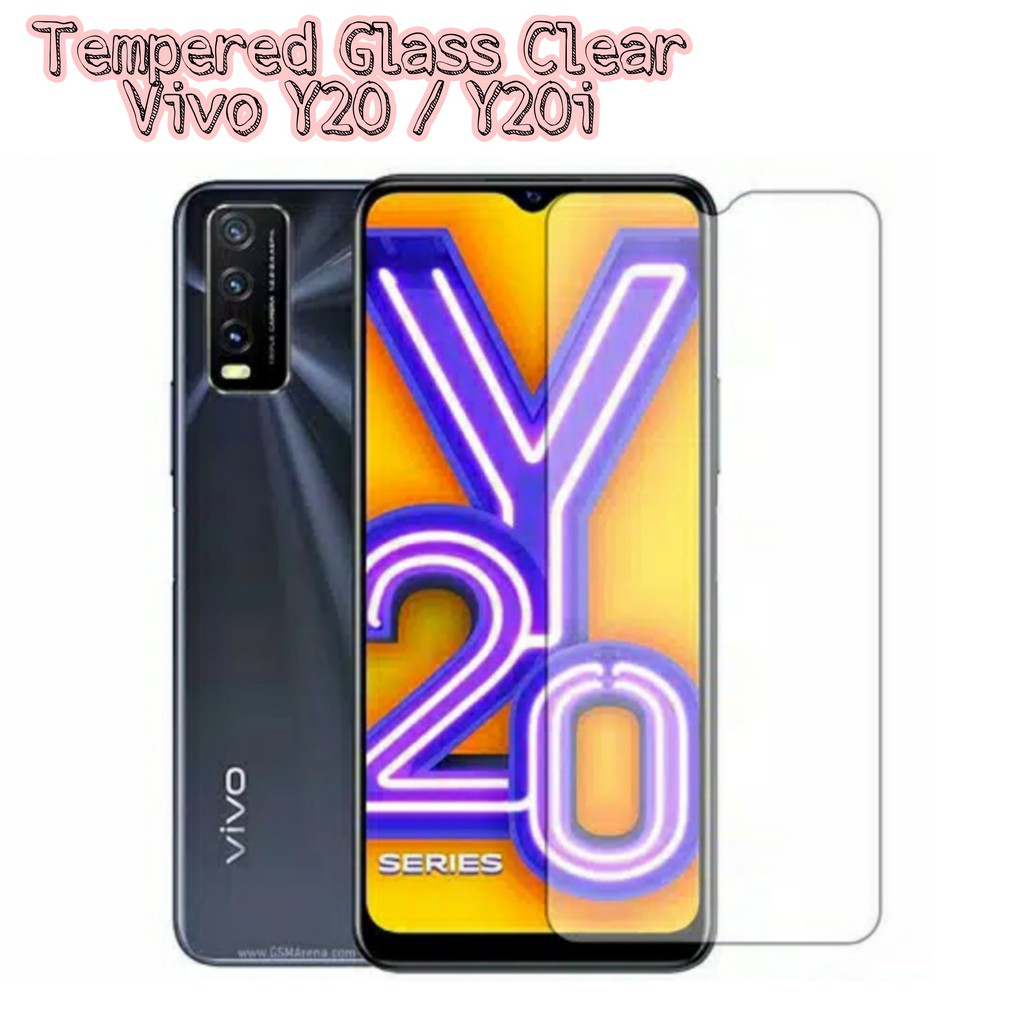 Tempered Glass Clear Vivo Y20 / Vivo Y20i Screen Protector Handphone Pelindung Layar Kaca