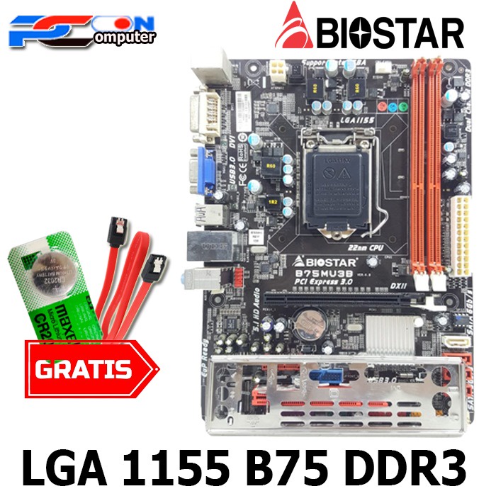 MOBO INTEL LGA 1155 B75 USB 3.0 BIOSTAR