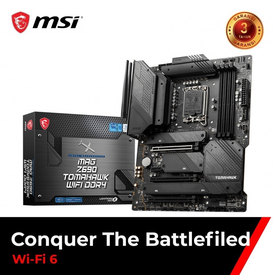 MSI MAG Z690 TOMAHAWK WIFI Intel LGA1700, Z690, DDR4 - Alder Lake