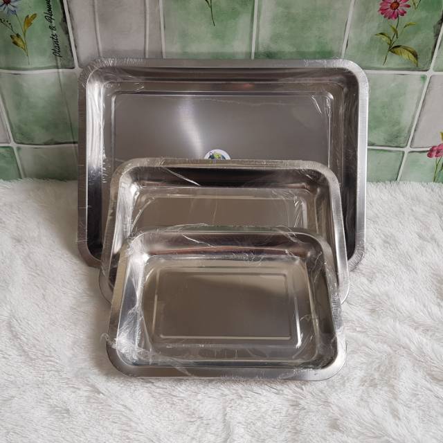 Loyang Segi / Baking Tray / Nampan Baki Segi Stainless