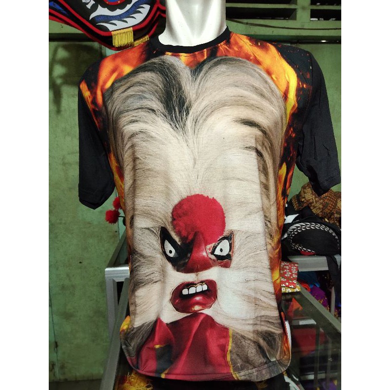 kaos 3d stok terbatas / kaos barong / kaos / barongan / caplokan / ganongan / bujang ganong / sh