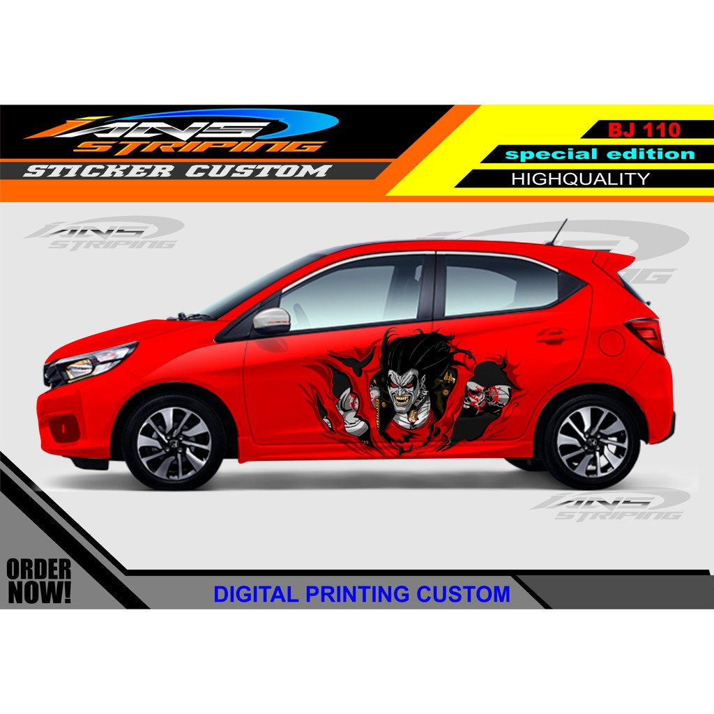 STICKER DECAL HONDA BRIO / PROMO STIKER MOBIL AGYA AYLA / STICKER HONDA JAZZ / STICKER DECAL MOBIL