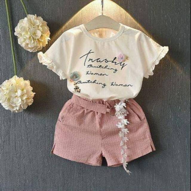 Trashy Wrinkle Pink Set (AAP-01), IDR 140rb