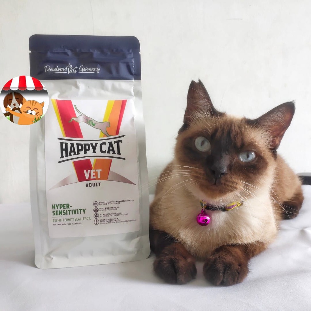 Happy Cat Vet Hyper Sensitivity 300gr - Makanan Kucing Alergi