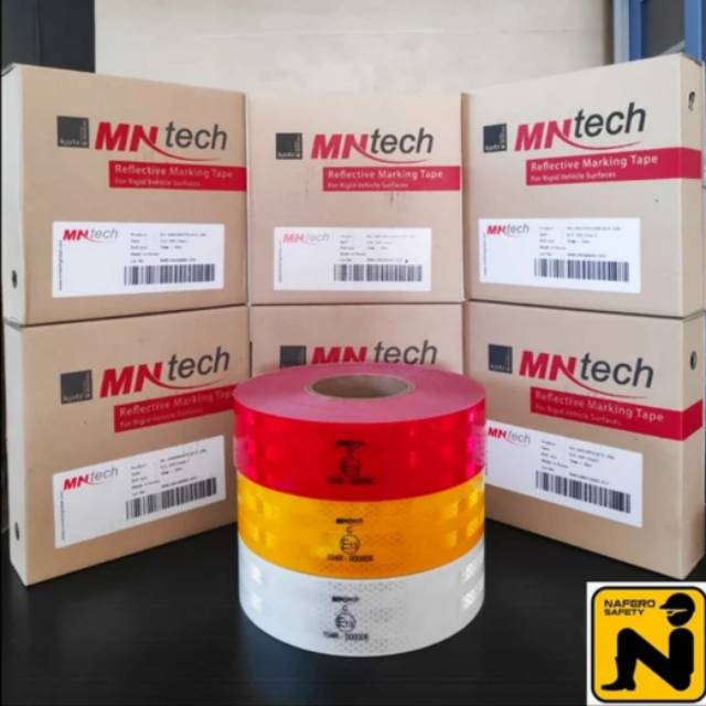 STICKER PEMANTUL CAHAYA REFLECTOR UJI KIR DISHUB MNTECH 1 ROLL
