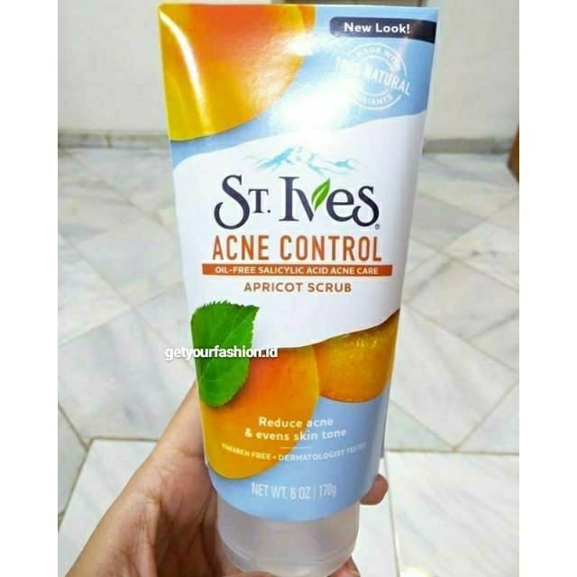 [ORIGINAL] St Ives Blemish Control Scrub Coconut Coffel Even Bright Fresh Skin Oat Meal 170 gram