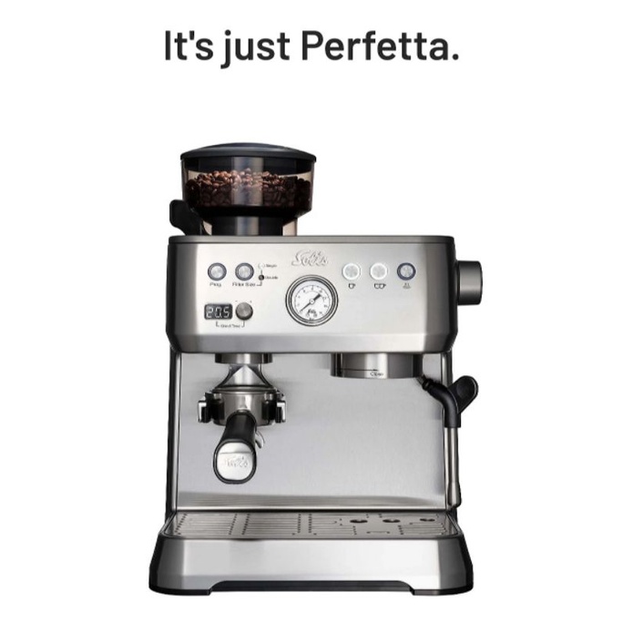 SOLIS Grind & Infuse Perfetta Mesin Kopi Espresso Semi Automatic 2.5 Liter 1600 Watt Garansi Resmi