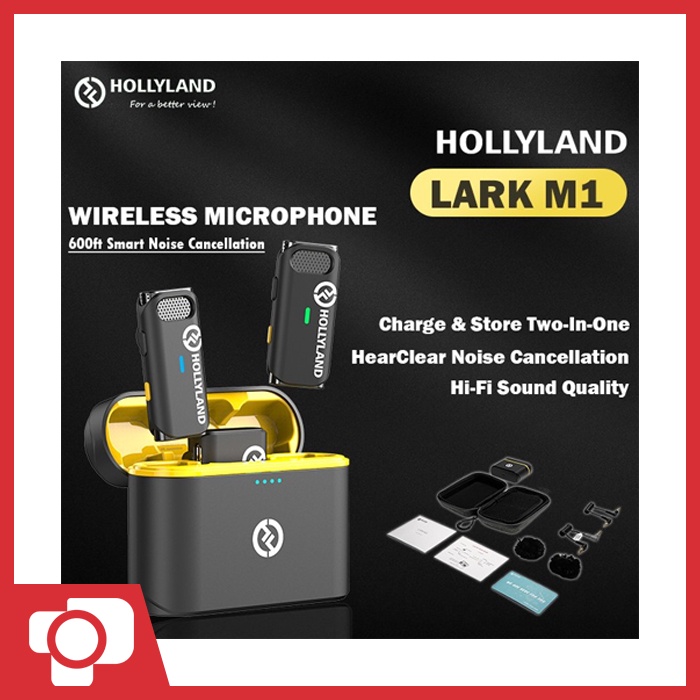 Hollyland Lark M1 Duo Portable Wireless Microphone All in One