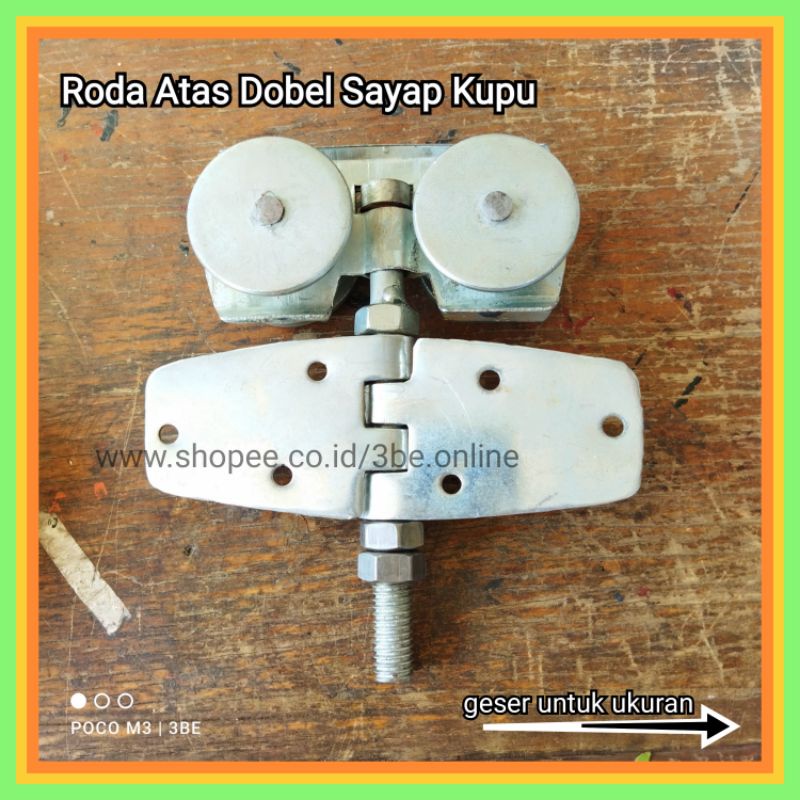 Jual Roda Atas Dobel Sayap Kupu Engsel Henderson Pintu Lipat Kayu Dan Besi Handerson Double 8579