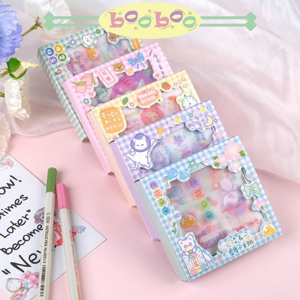 

paket sticker isi 8 lembar Stiker karakter kawai Lucu Anti Air Dekorasi Handbook journaling Scrapbook DIY | TOKOBOOBOO |