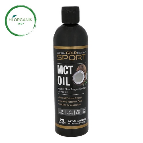California Gold Nutrition MCT Oil Sports 355 ml CGN MCT Oil VCO