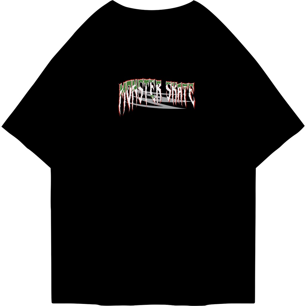 FIRSTLAST Oversized Tshirt Monster Skate | Kaos Oversize Pria dan Wanita