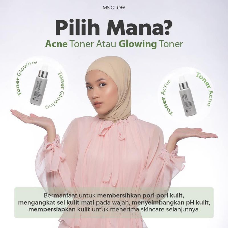 PROMO MS GLOW TONER GLOWING DAN TONER ACNE