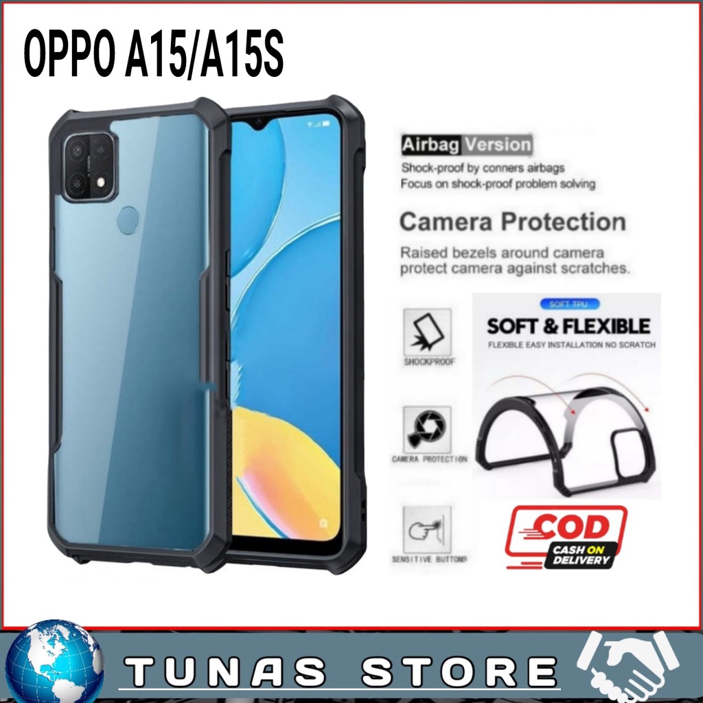 Casing Hardcase Oppo A15 Oppo A15S Case Transparant