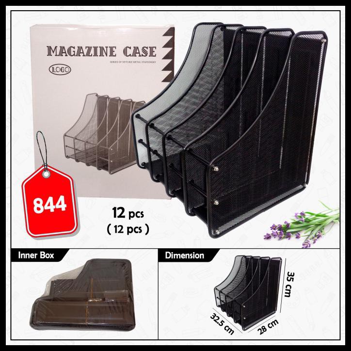 

Box File Besi / Magazine Tray / Tempat Dokumen / Map / Majalah 4 Sekat