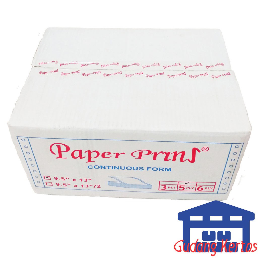 

CONTINUOUS FORM 91/2 X 13 5PLY PAPERPRYNS
