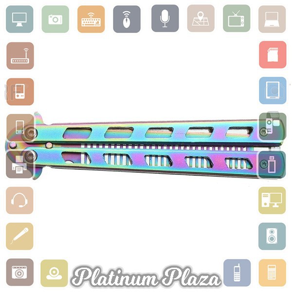 Sisir Besi Butterfly Balisong Training Knife - JL07 - Multi-Color`183V4G-