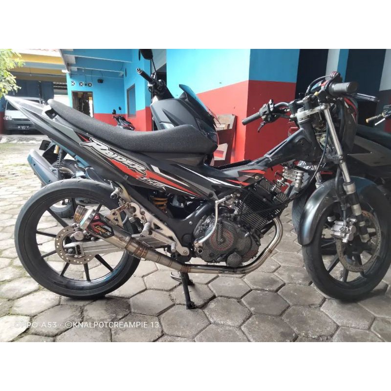 Knalpot Creampie Original Jogja Road Race Satria Fu Cp3 Stainless original racing jogja Fu knalpot C