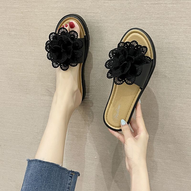 Medan Termurah KD003 Size 36-41 Sendal fashion flower bundara import/Sandal anti licin cantik wanita