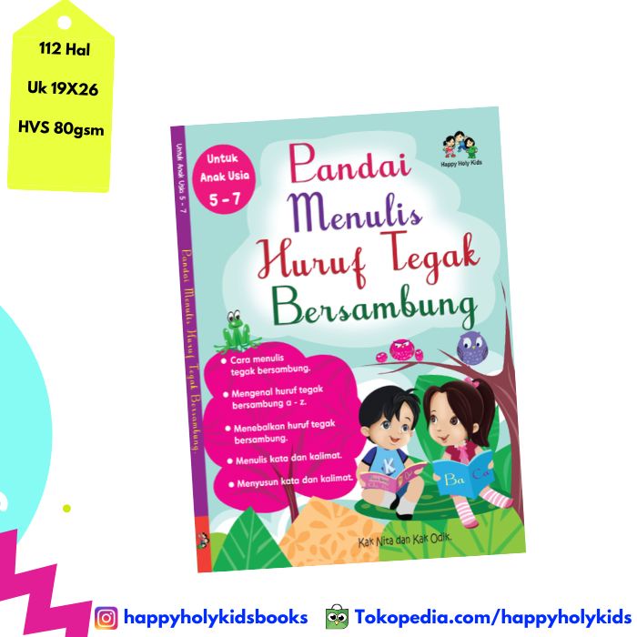 

❤BISA COD❤ Pandai Menulis Huruf Tegak Bersambung