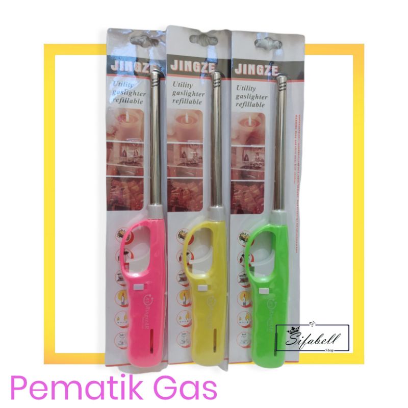 Korek Api Gas Alat Pematik Api Kompor Multifungsi Pemantik Gas Lighter