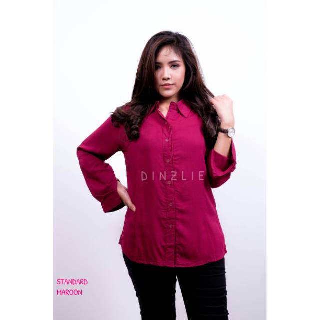 KEMEJA MERAH MAROON
