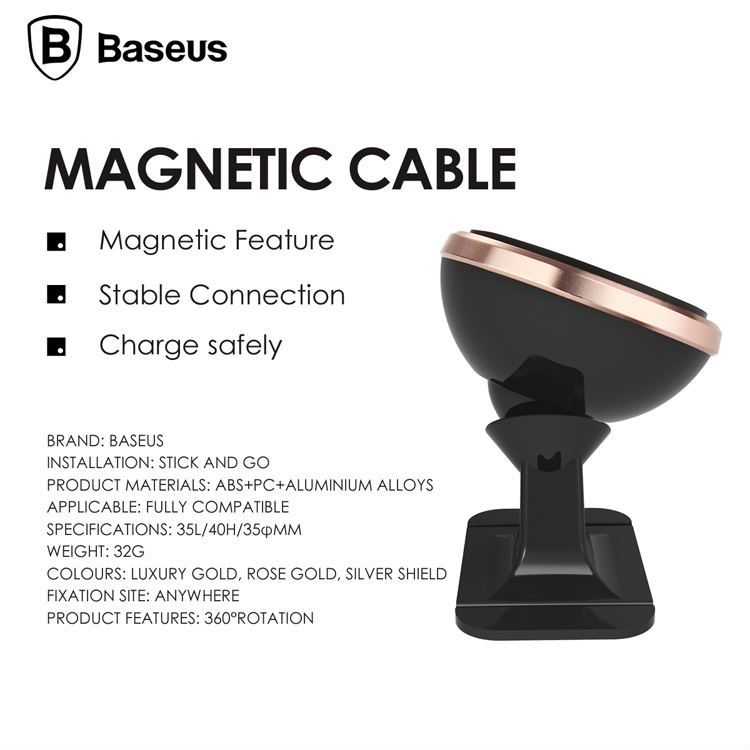 Baseus Holder HP Mobil Magnetic Mount Air Outlet Lubang AC