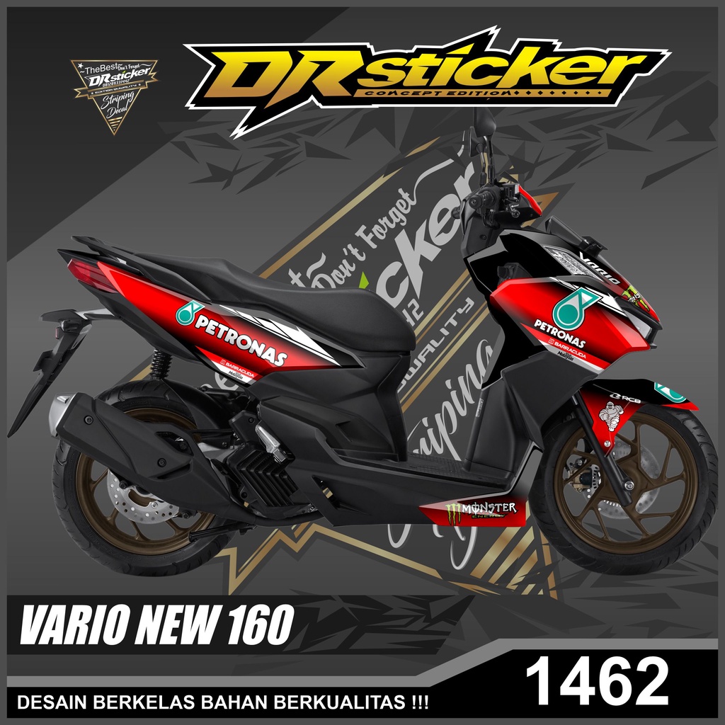 Dekal Sticker VARIO NEW 160 Full Body Stiker Skotlet VARIO Desain Petronas Stiker full body VARIO NE