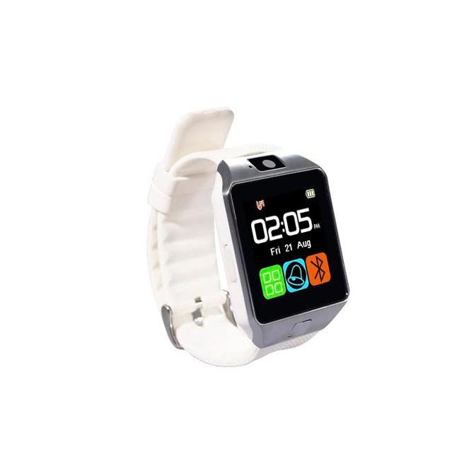 Mito 555 Jam Tangan Pintar Smartwatch Smart Watch Bisa Nelpon Telpon SMS Slot Micro SD- Putih
