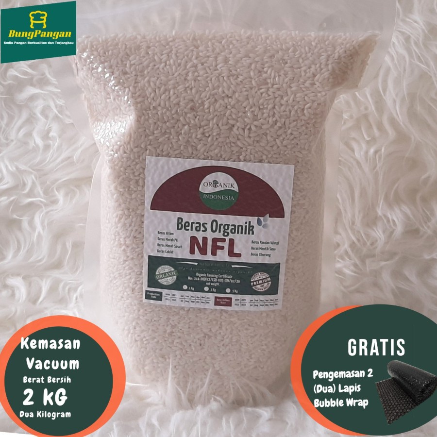 

2Kg Beras Mentik Susu Organik Premium NFL Bersertifikat