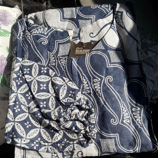 Gamis Etnik Rempel Motif Batik Solo High Quality Murah Ukuran Allsize