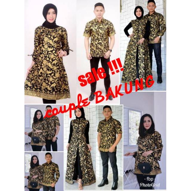 Couple Batik prada bakung ORI ready M L XL XXL seragam