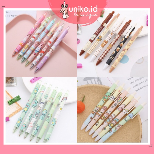 

UNIKO.ID - PULPEN MEKANIK KARAKTER PEN CUTE PENA LUCU KARTUN TINTA GEL BLACK 0.5MM / PULPEN MEKANIK