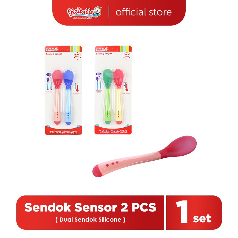 Reliable Sendok Bayi Sensor Suhu Untuk MPASI Isi 2 pcs RFS-5508