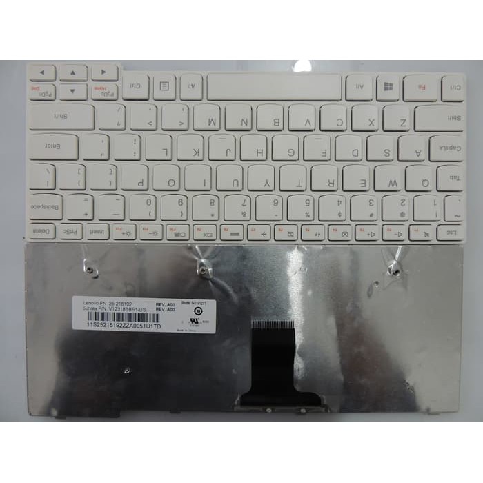 EMJaya Keyboard laptop lenovo S110 S100 S10-3 series white putih Original Bergaransi 30hari
