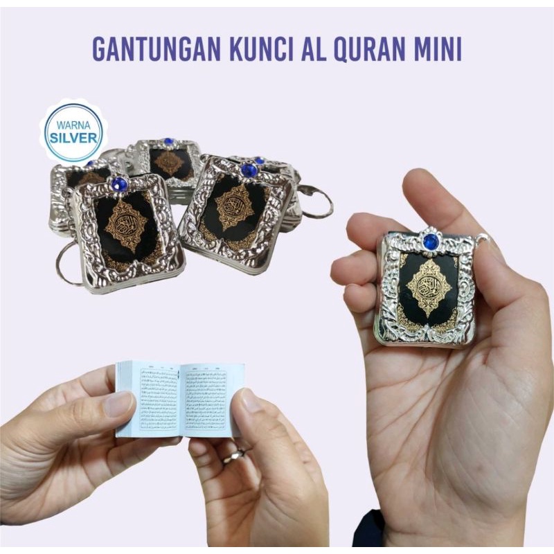 AL QURAN MINI GANTUNGAN KUNCI AL-QURAN KECIL KEY CHAIN SOUVENIR