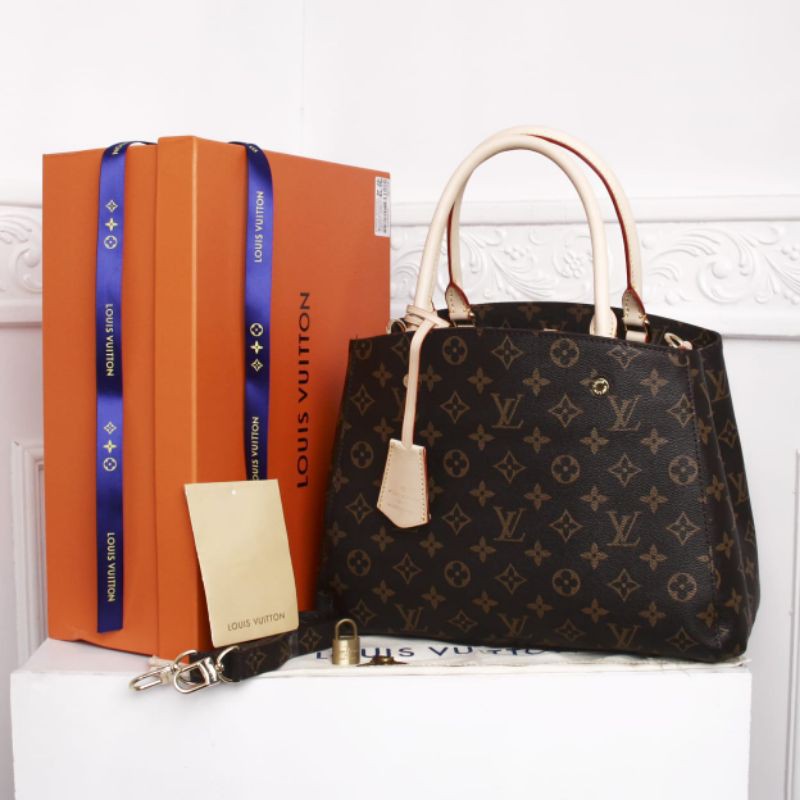TAS WANITA HANDBAG KULIT ASLI 115LV BRANDED ORI IMPORT 142LOUISVUITTON EMBOS MEWAH SYAHRINI NAGITA