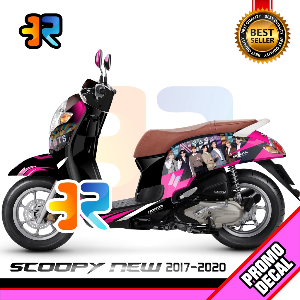 Decal Stiker Motor Scoopy New 2017-2020 Full Body Design BTS