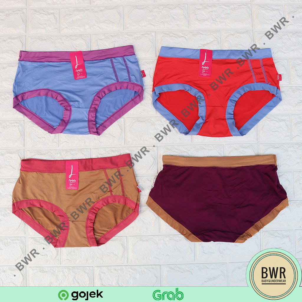 [ 3pc ] CD LYDYLY 1155 | Celana dalam wanita remaja dewasa lydyly Soft  Lydyly Supersoft List Warna | Bwr