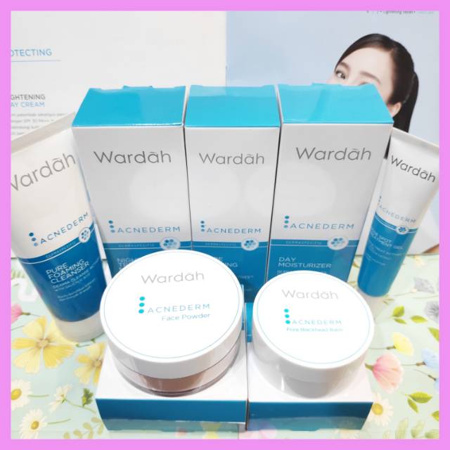 Wardah acnederm paket lengkap(jerawat)