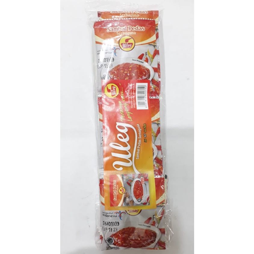 

ULEG SAMBAL PEDAS 18G x 10 SACHET