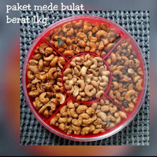 

Kacang mede toples 5 sekat