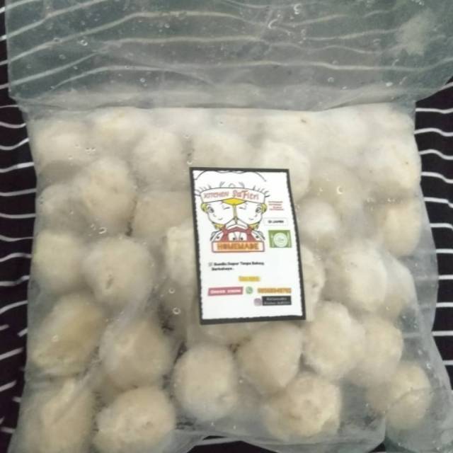 

Bakso ayam kampung homemade Halal ,Daging Asli(50 pcs)