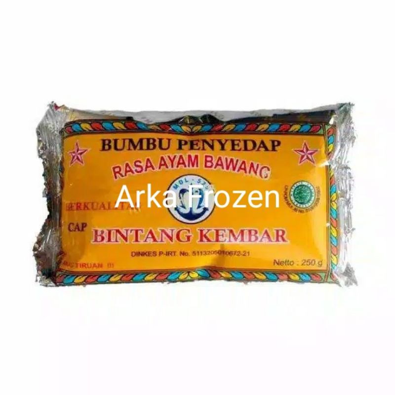 

Bumbu Tabur Penyedap Cap Bintang kembar 250gr